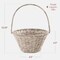 Best Choice Products Easter Basket, Small Woven Easter Basket for Kids w/ Collapsible Handle, Tapered Shape